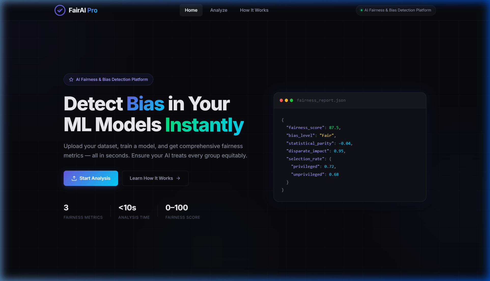 FairAI Pro preview